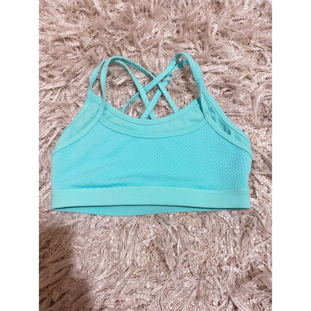 Teal sports bra